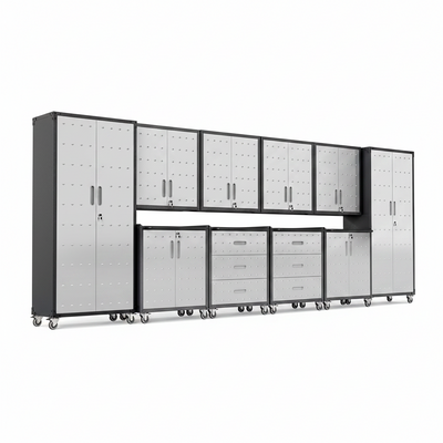 10-Piece Heavy Duty Steel Garage Cabinet System