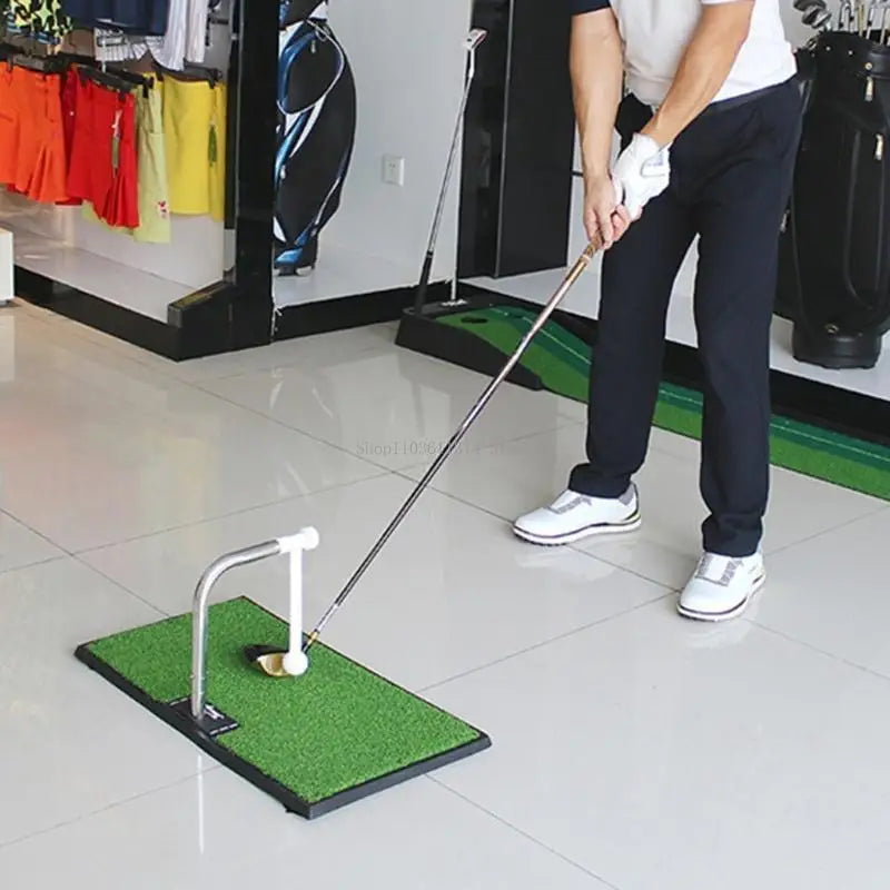 Adjustable Golf Swing Trainer — Indoor Hitting & Practice System